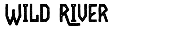 Wild River font preview